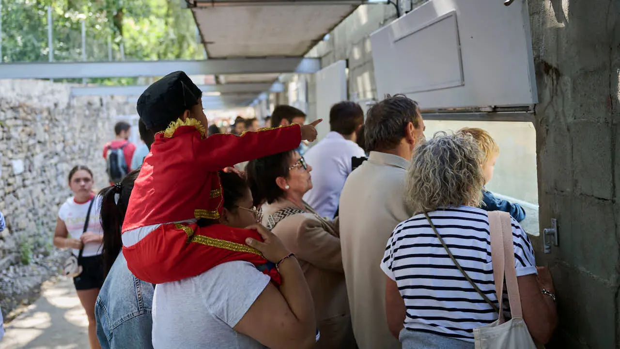 Los Corrales del Gas abren para que el p&uacute;blico pueda ver las ganader&iacute;as de San Ferm&iacute;n 2026. PABLO LASAOSA