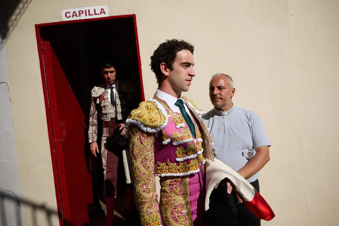 Primera Corrida Feria del Toro de San Ferm&iacute;n 2026 con reses de Fuente Ymbro para los diestros Daniel Luque, V&iacute;ctor Hern&aacute;ndez y Aar&oacute;n Palacio. I&Ntilde;IGO ALZUGARAY