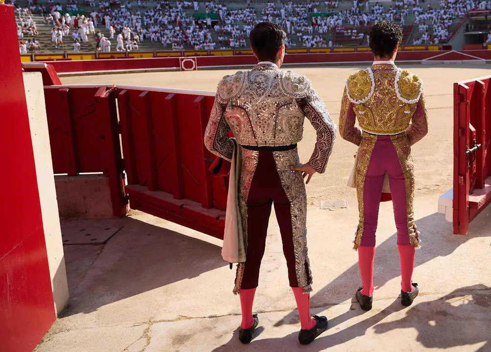 Primera Corrida Feria del Toro de San Ferm&iacute;n 2026 con reses de Fuente Ymbro para los diestros Daniel Luque, V&iacute;ctor Hern&aacute;ndez y Aar&oacute;n Palacio. I&Ntilde;IGO ALZUGARAY