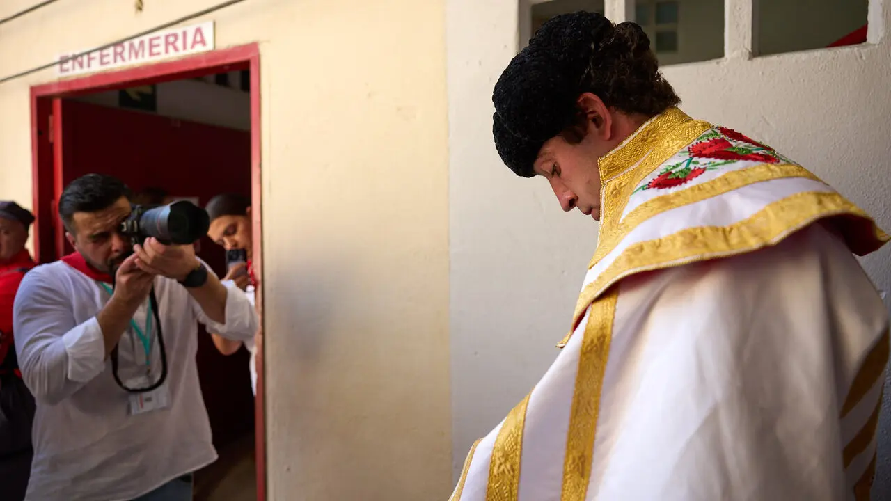 Primera Corrida Feria del Toro de San Ferm&iacute;n 2026 con reses de Fuente Ymbro para los diestros Daniel Luque, V&iacute;ctor Hern&aacute;ndez y Aar&oacute;n Palacio. I&Ntilde;IGO ALZUGARAY
