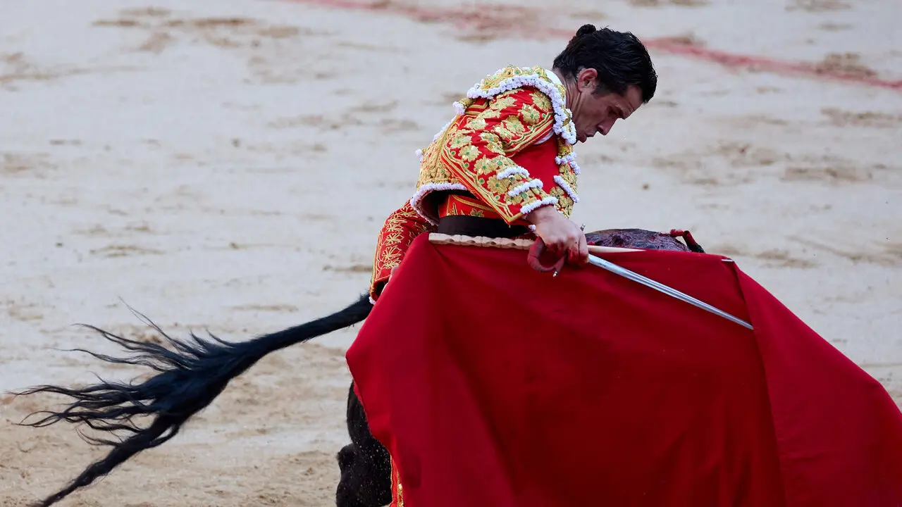 Primera Corrida Feria del Toro de San Ferm&iacute;n 2026 con reses de Fuente Ymbro para los diestros Daniel Luque, V&iacute;ctor Hern&aacute;ndez y Aar&oacute;n Palacio. I&Ntilde;IGO ALZUGARAY