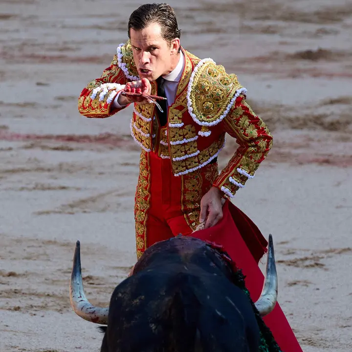 Primera Corrida Feria del Toro de San Ferm&iacute;n 2026 con reses de Fuente Ymbro para los diestros Daniel Luque, V&iacute;ctor Hern&aacute;ndez y Aar&oacute;n Palacio. I&Ntilde;IGO ALZUGARAY