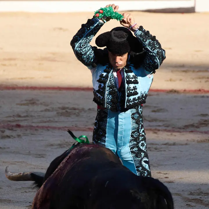 Primera Corrida Feria del Toro de San Ferm&iacute;n 2026 con reses de Fuente Ymbro para los diestros Daniel Luque, V&iacute;ctor Hern&aacute;ndez y Aar&oacute;n Palacio. I&Ntilde;IGO ALZUGARAY
