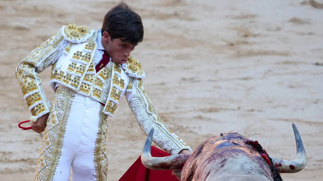 Primera Corrida Feria del Toro de San Ferm&iacute;n 2026 con reses de Fuente Ymbro para los diestros Daniel Luque, V&iacute;ctor Hern&aacute;ndez y Aar&oacute;n Palacio. I&Ntilde;IGO ALZUGARAY