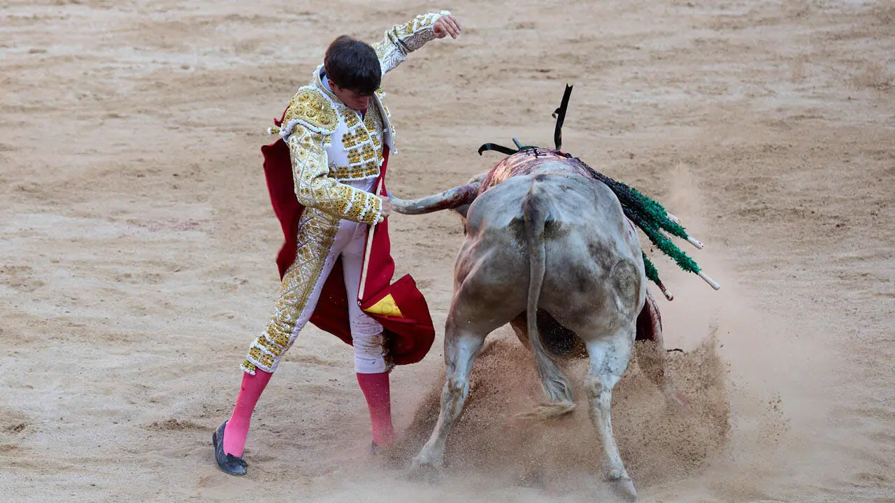 Primera Corrida Feria del Toro de San Ferm&iacute;n 2026 con reses de Fuente Ymbro para los diestros Daniel Luque, V&iacute;ctor Hern&aacute;ndez y Aar&oacute;n Palacio. I&Ntilde;IGO ALZUGARAY