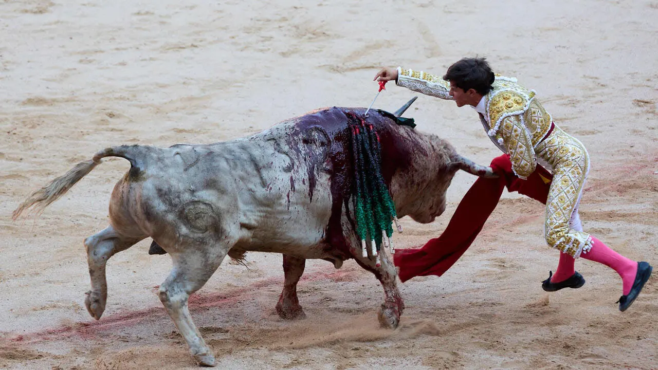 Primera Corrida Feria del Toro de San Ferm&iacute;n 2026 con reses de Fuente Ymbro para los diestros Daniel Luque, V&iacute;ctor Hern&aacute;ndez y Aar&oacute;n Palacio. I&Ntilde;IGO ALZUGARAY