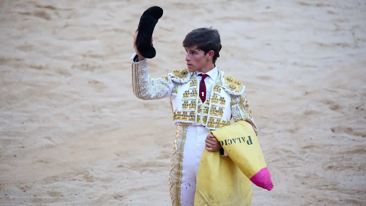 Primera Corrida Feria del Toro de San Ferm&iacute;n 2026 con reses de Fuente Ymbro para los diestros Daniel Luque, V&iacute;ctor Hern&aacute;ndez y Aar&oacute;n Palacio. I&Ntilde;IGO ALZUGARAY