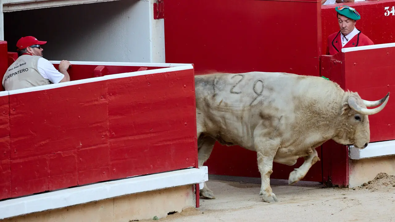 Primera Corrida Feria del Toro de San Ferm&iacute;n 2026 con reses de Fuente Ymbro para los diestros Daniel Luque, V&iacute;ctor Hern&aacute;ndez y Aar&oacute;n Palacio. I&Ntilde;IGO ALZUGARAY