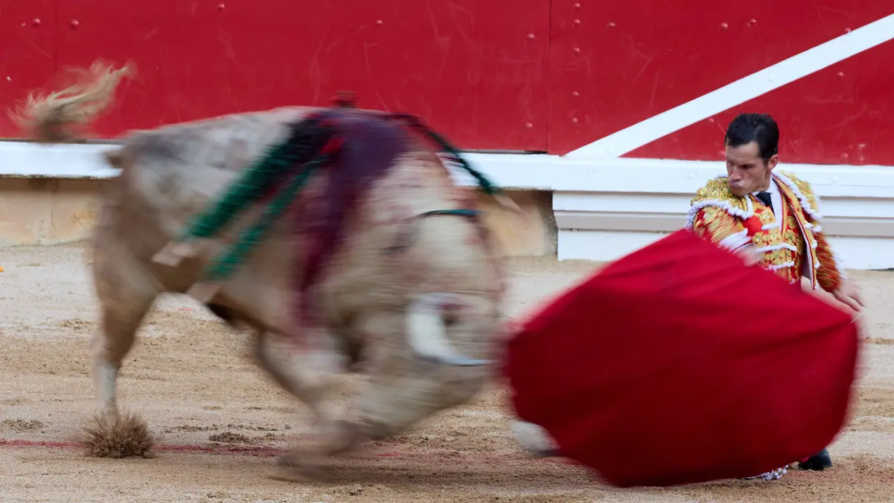 Primera Corrida Feria del Toro de San Ferm&iacute;n 2026 con reses de Fuente Ymbro para los diestros Daniel Luque, V&iacute;ctor Hern&aacute;ndez y Aar&oacute;n Palacio. I&Ntilde;IGO ALZUGARAY