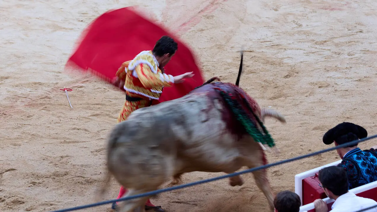 Primera Corrida Feria del Toro de San Ferm&iacute;n 2026 con reses de Fuente Ymbro para los diestros Daniel Luque, V&iacute;ctor Hern&aacute;ndez y Aar&oacute;n Palacio. I&Ntilde;IGO ALZUGARAY