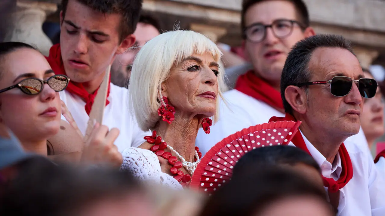 Los tendidos de la Plaza de Toros de Pamplona durante la primera corrida de la Feria del Toro de San Ferm&iacute;n 2026. I&Ntilde;IGO ALZUGARAY