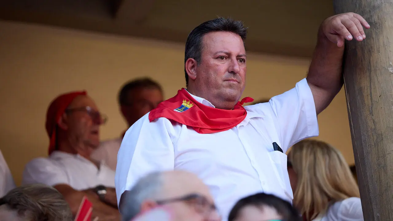 Los tendidos de la Plaza de Toros de Pamplona durante la primera corrida de la Feria del Toro de San Ferm&iacute;n 2026. I&Ntilde;IGO ALZUGARAY