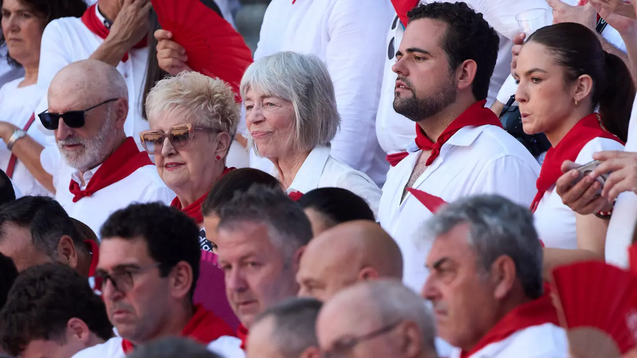 Los tendidos de la Plaza de Toros de Pamplona durante la primera corrida de la Feria del Toro de San Ferm&iacute;n 2026. I&Ntilde;IGO ALZUGARAY