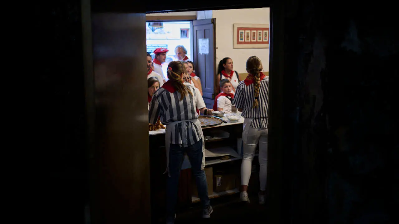 La Churrer&iacute;a de La Ma&ntilde;ueta durante San Ferm&iacute;n 2026. PABLO LASAOSA
