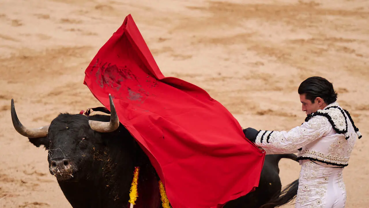 Tercera corrida de la Feria del Toro de Pamplona durante San Ferm&iacute;n 2026 de la ganader&iacute;a Victoriano del R&iacute;o para Alejandro Talavante, Roca Rey y David de Miranda. PABLO LASAOSA