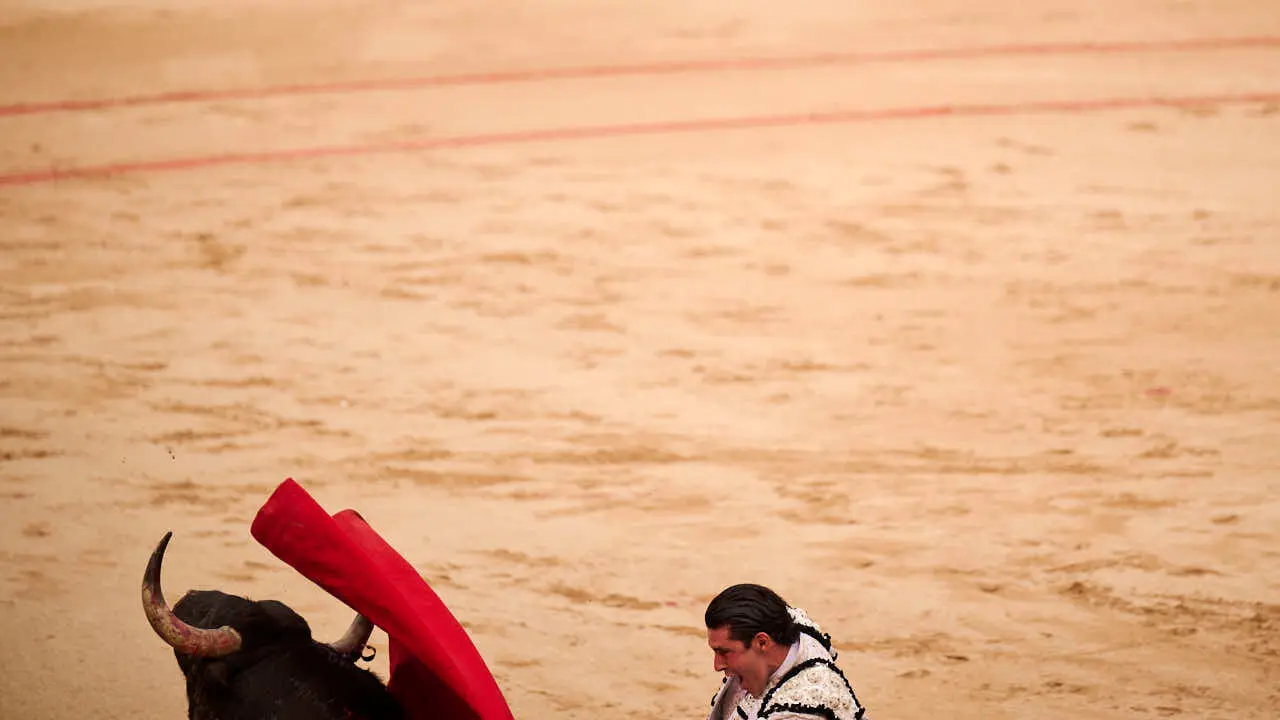 Tercera corrida de la Feria del Toro de Pamplona durante San Ferm&iacute;n 2026 de la ganader&iacute;a Victoriano del R&iacute;o para Alejandro Talavante, Roca Rey y David de Miranda. PABLO LASAOSA