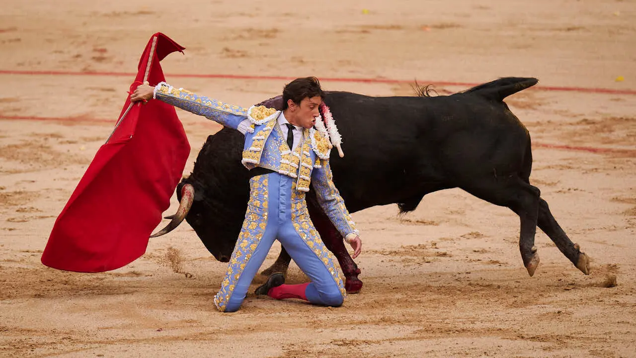 Tercera corrida de la Feria del Toro de Pamplona durante San Ferm&iacute;n 2026 de la ganader&iacute;a Victoriano del R&iacute;o para Alejandro Talavante, Roca Rey y David de Miranda. PABLO LASAOSA