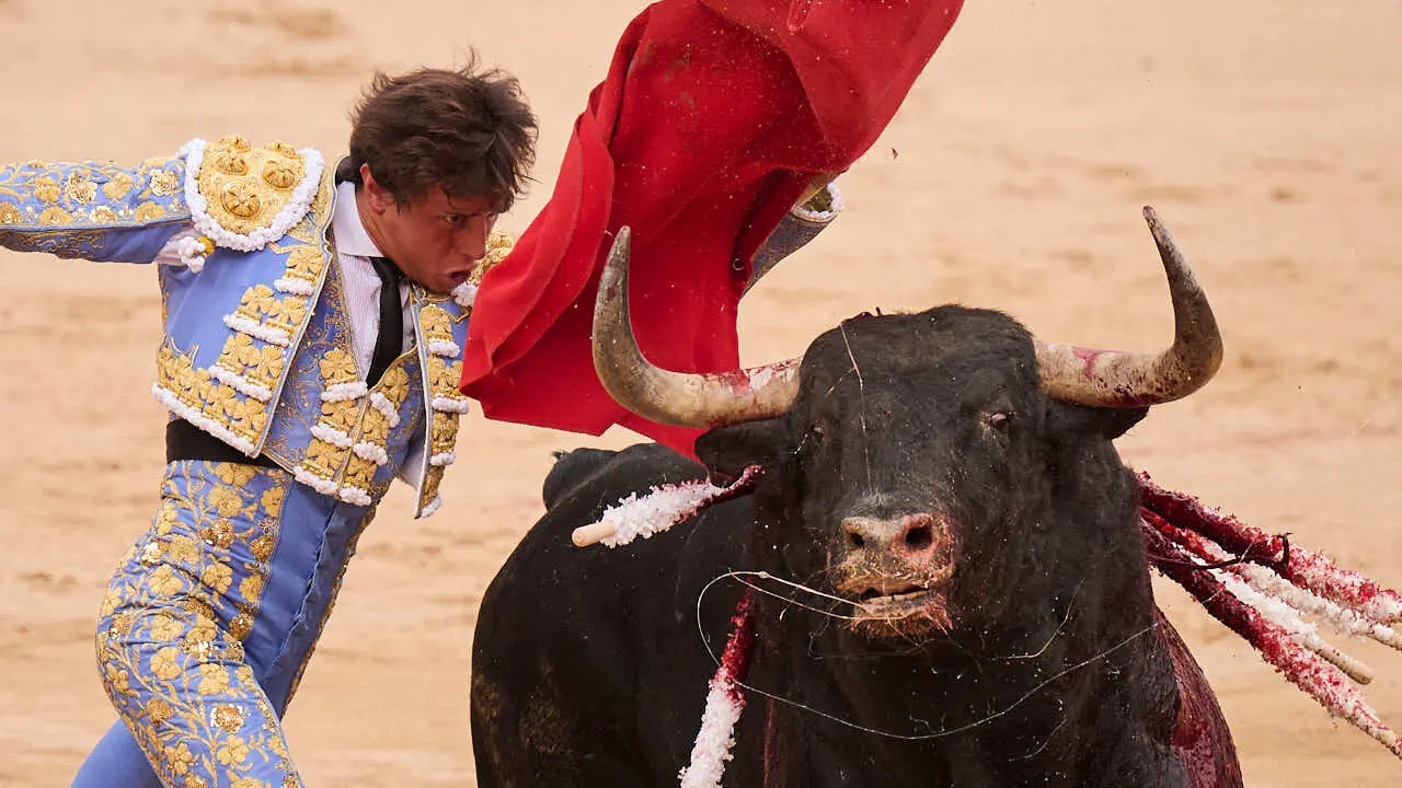 Tercera corrida de la Feria del Toro de Pamplona durante San Ferm&iacute;n 2026 de la ganader&iacute;a Victoriano del R&iacute;o para Alejandro Talavante, Roca Rey y David de Miranda. PABLO LASAOSA