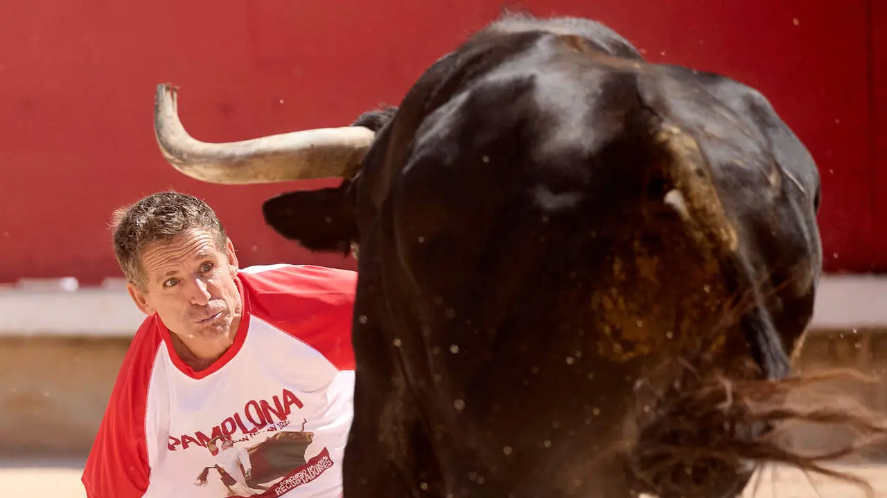 Concurso Nacional de Recortadores en la Plaza de Toros de Pamplona durante las fiestas de San Ferm&iacute;n 2026. I&Ntilde;IGO ALZUGARAY