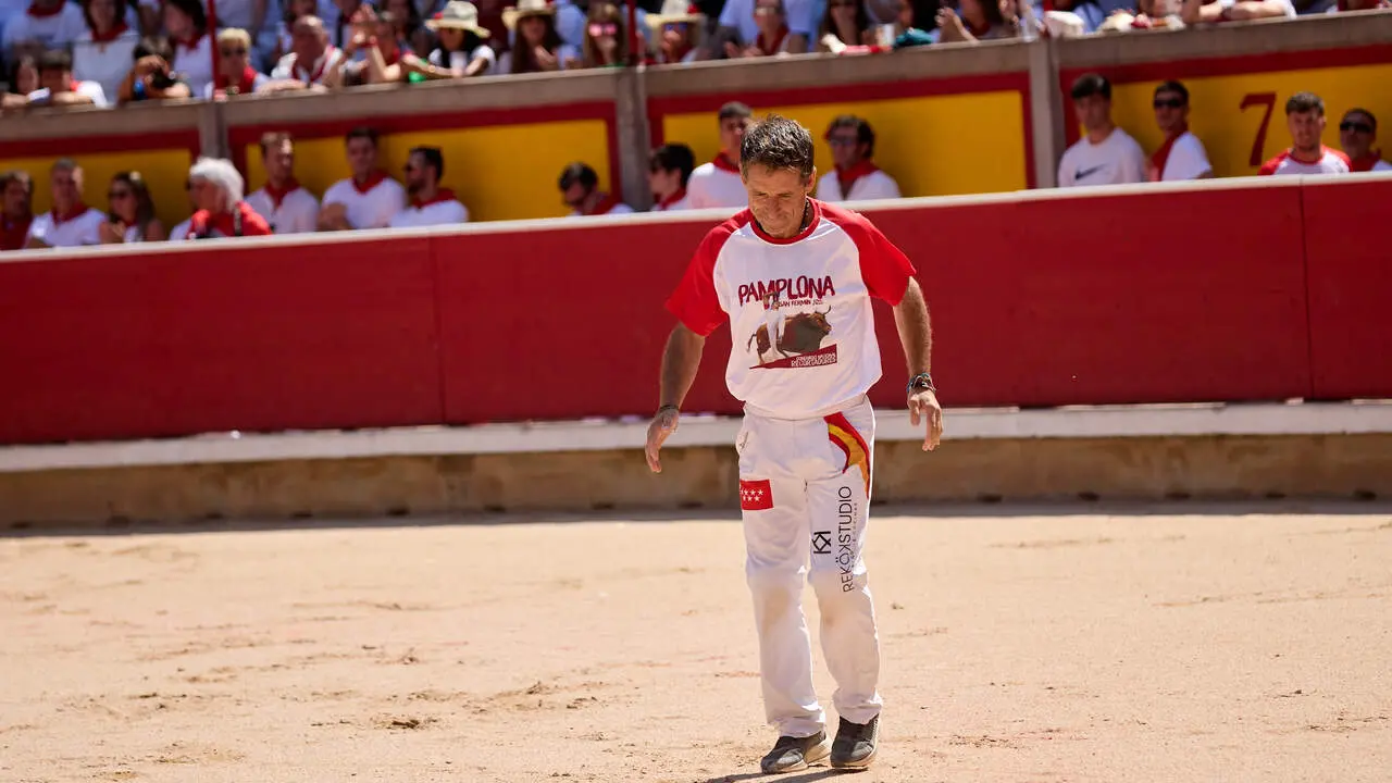 Concurso Nacional de Recortadores en la Plaza de Toros de Pamplona durante las fiestas de San Ferm&iacute;n 2026. I&Ntilde;IGO ALZUGARAY