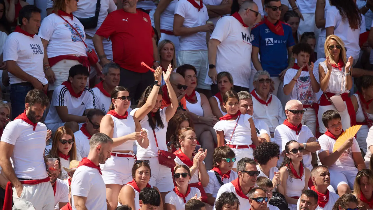 Concurso Nacional de Recortadores en la Plaza de Toros de Pamplona durante las fiestas de San Ferm&iacute;n 2026. I&Ntilde;IGO ALZUGARAY