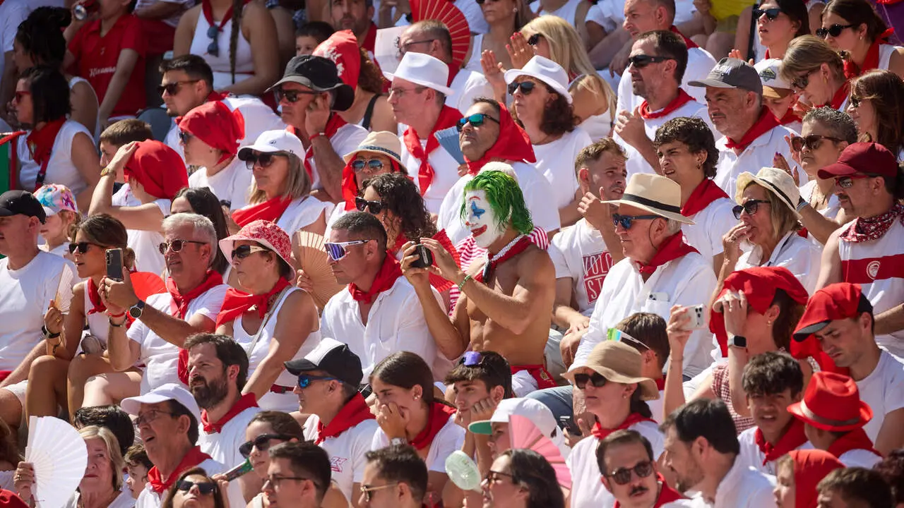 Concurso Nacional de Recortadores en la Plaza de Toros de Pamplona durante las fiestas de San Ferm&iacute;n 2026. I&Ntilde;IGO ALZUGARAY