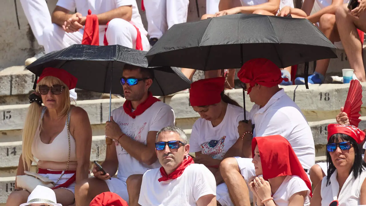 Concurso Nacional de Recortadores en la Plaza de Toros de Pamplona durante las fiestas de San Ferm&iacute;n 2026. I&Ntilde;IGO ALZUGARAY