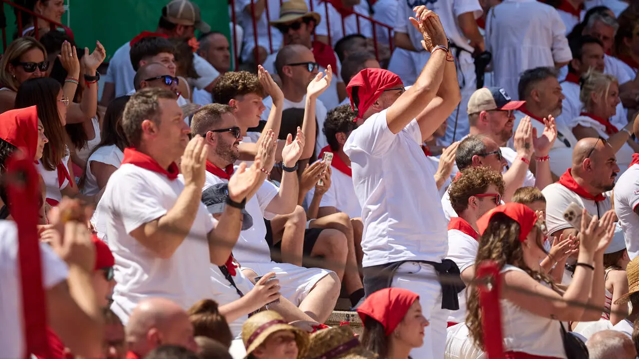 Concurso Nacional de Recortadores en la Plaza de Toros de Pamplona durante las fiestas de San Ferm&iacute;n 2026. I&Ntilde;IGO ALZUGARAY