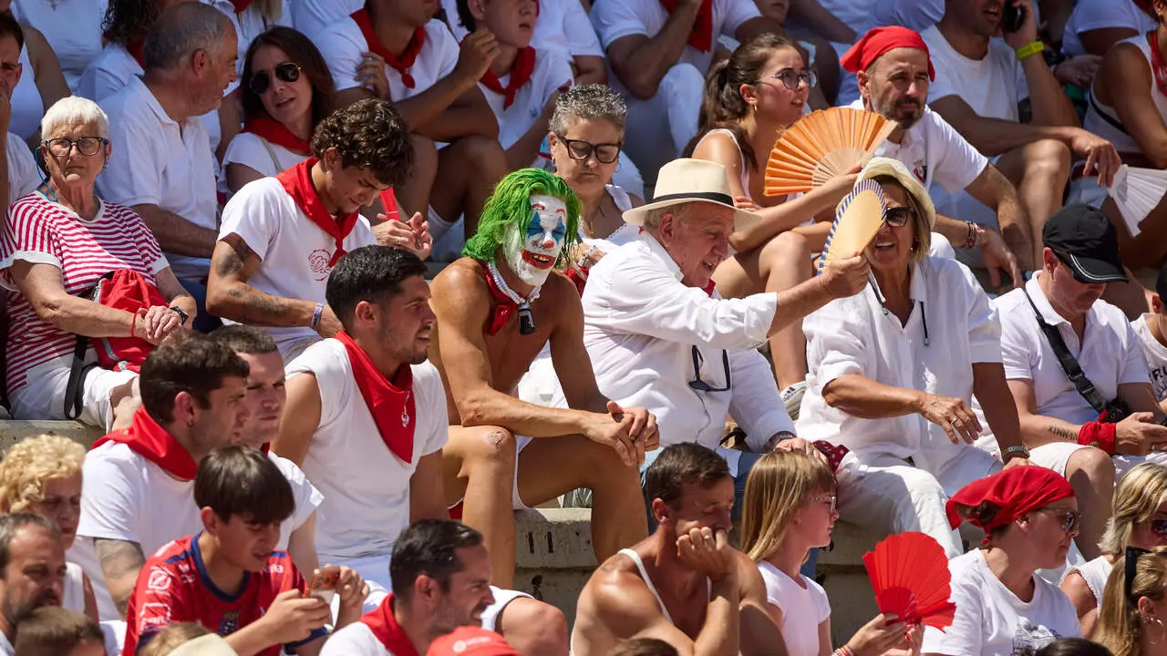 Concurso Nacional de Recortadores en la Plaza de Toros de Pamplona durante las fiestas de San Ferm&iacute;n 2026. I&Ntilde;IGO ALZUGARAY