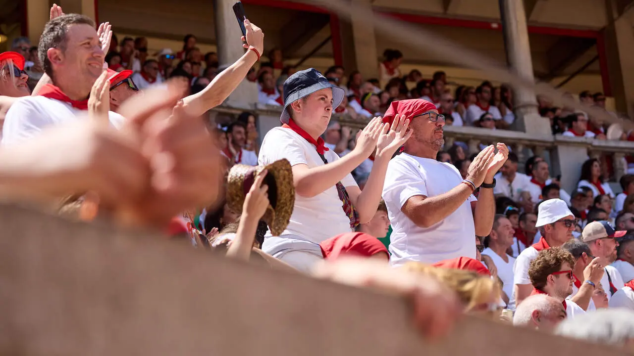 Concurso Nacional de Recortadores en la Plaza de Toros de Pamplona durante las fiestas de San Ferm&iacute;n 2026. I&Ntilde;IGO ALZUGARAY