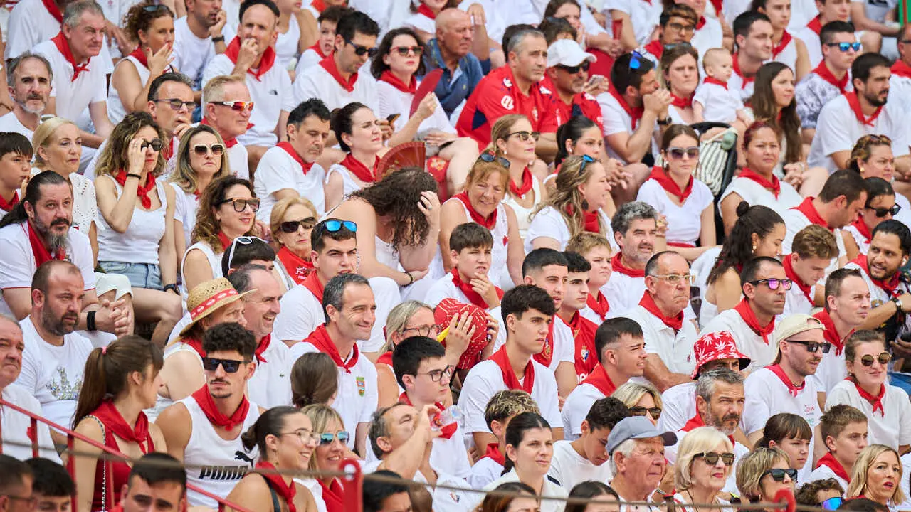 Concurso de anillas enla Plaza de Toros de Pamplona durante San Ferm&iacute;n 2026. PABLO LASAOSA