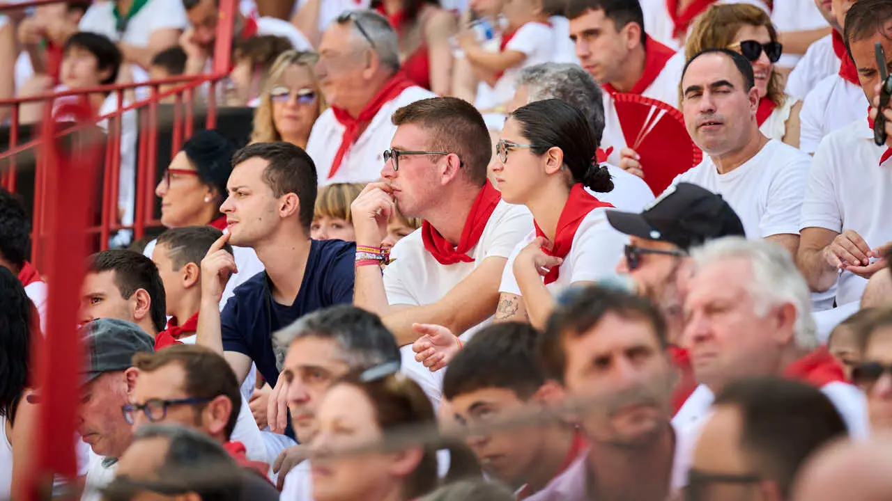 Concurso de anillas enla Plaza de Toros de Pamplona durante San Ferm&iacute;n 2026. PABLO LASAOSA