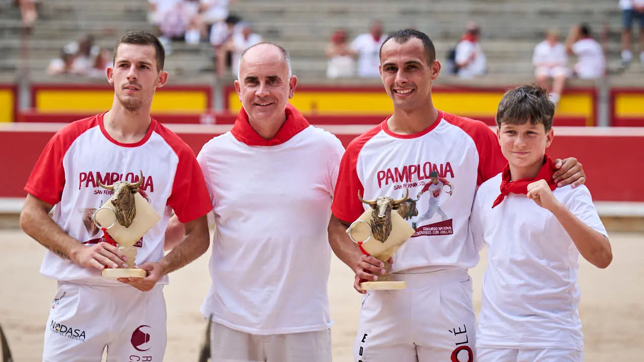 Concurso de anillas enla Plaza de Toros de Pamplona durante San Ferm&iacute;n 2026. PABLO LASAOSA