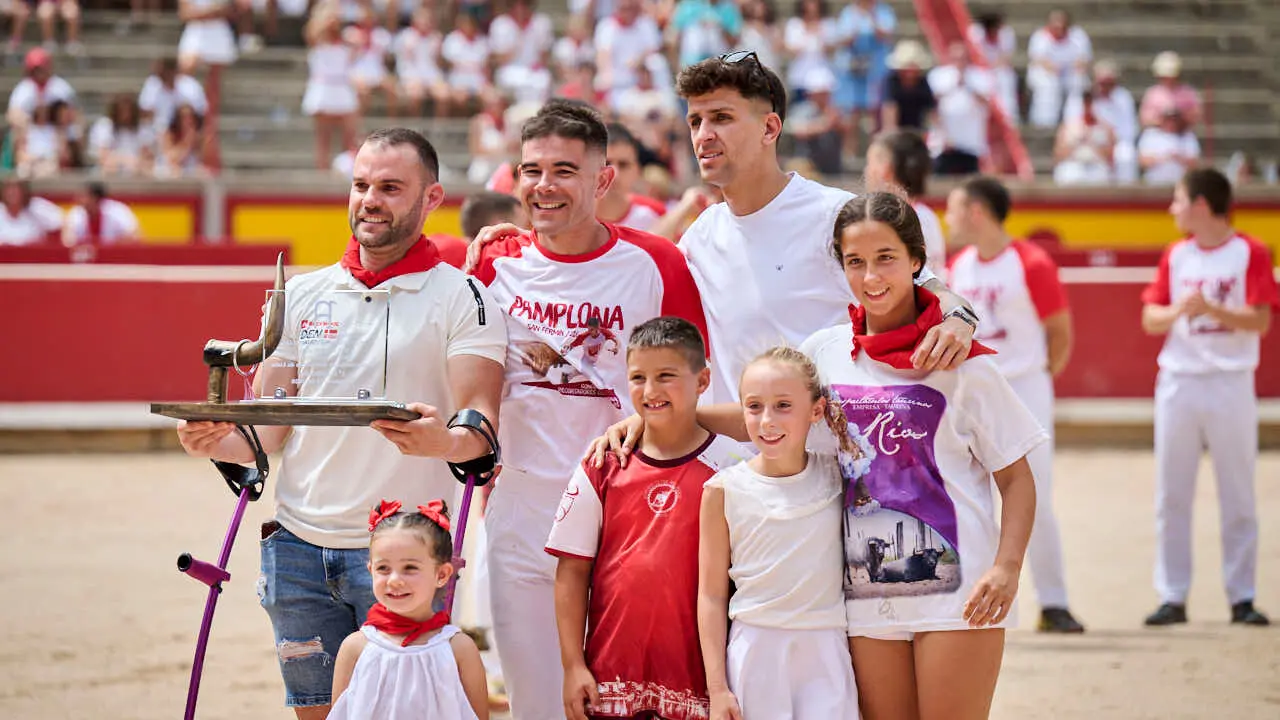 Concurso de anillas enla Plaza de Toros de Pamplona durante San Ferm&iacute;n 2026. PABLO LASAOSA