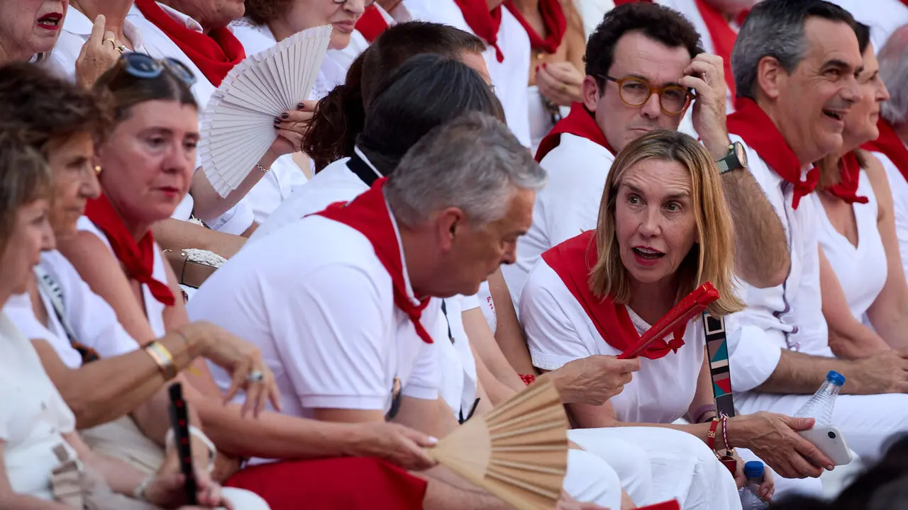 Los tendidos de la Plaza de Toros de Pamplona durante la octava y &uacute;ltima corrida de la Feria del Toro de San Ferm&iacute;n 2026. I&Ntilde;IGO ALZUGARAY