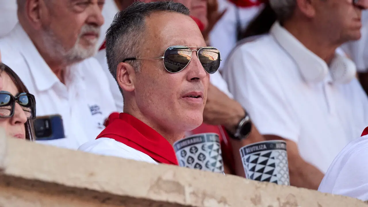 Los tendidos de la Plaza de Toros de Pamplona durante la octava y &uacute;ltima corrida de la Feria del Toro de San Ferm&iacute;n 2026. I&Ntilde;IGO ALZUGARAY