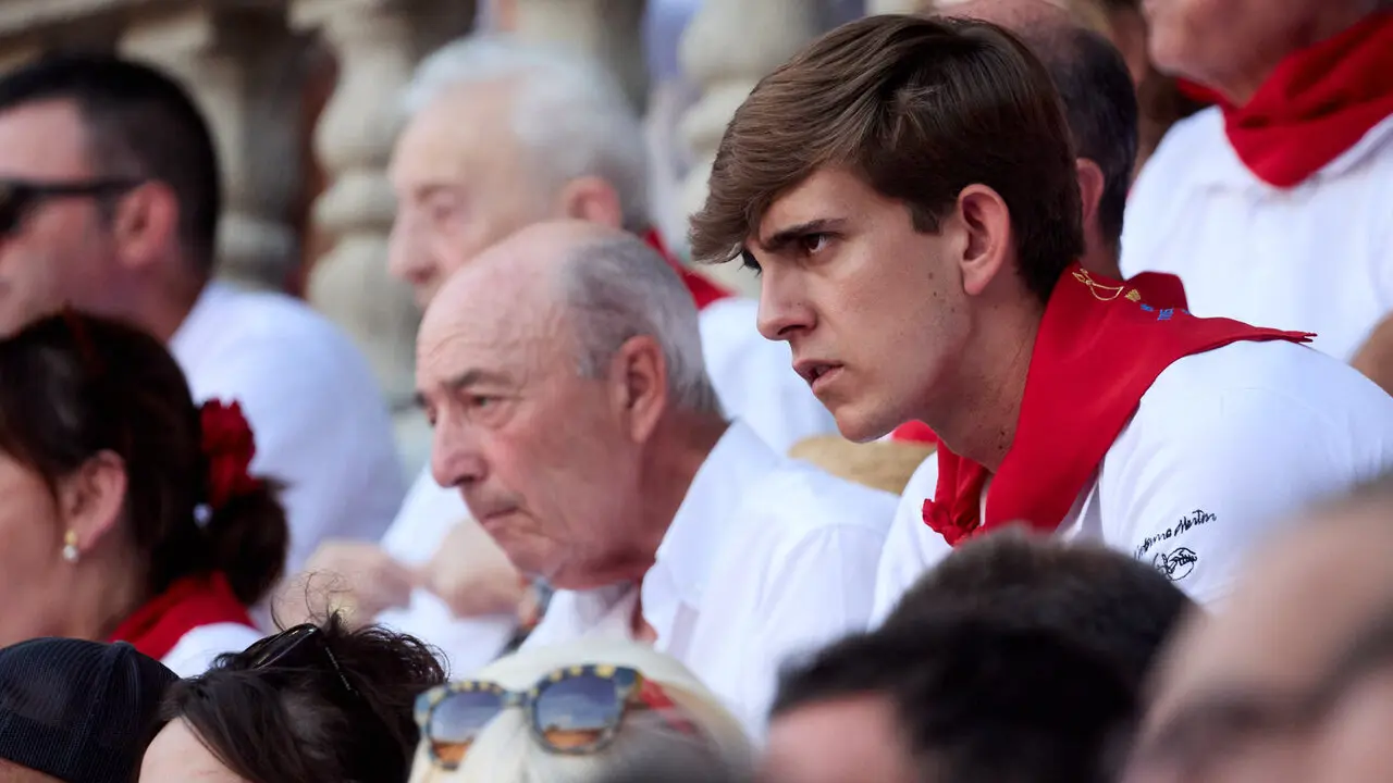 Los tendidos de la Plaza de Toros de Pamplona durante la octava y &uacute;ltima corrida de la Feria del Toro de San Ferm&iacute;n 2026. I&Ntilde;IGO ALZUGARAY