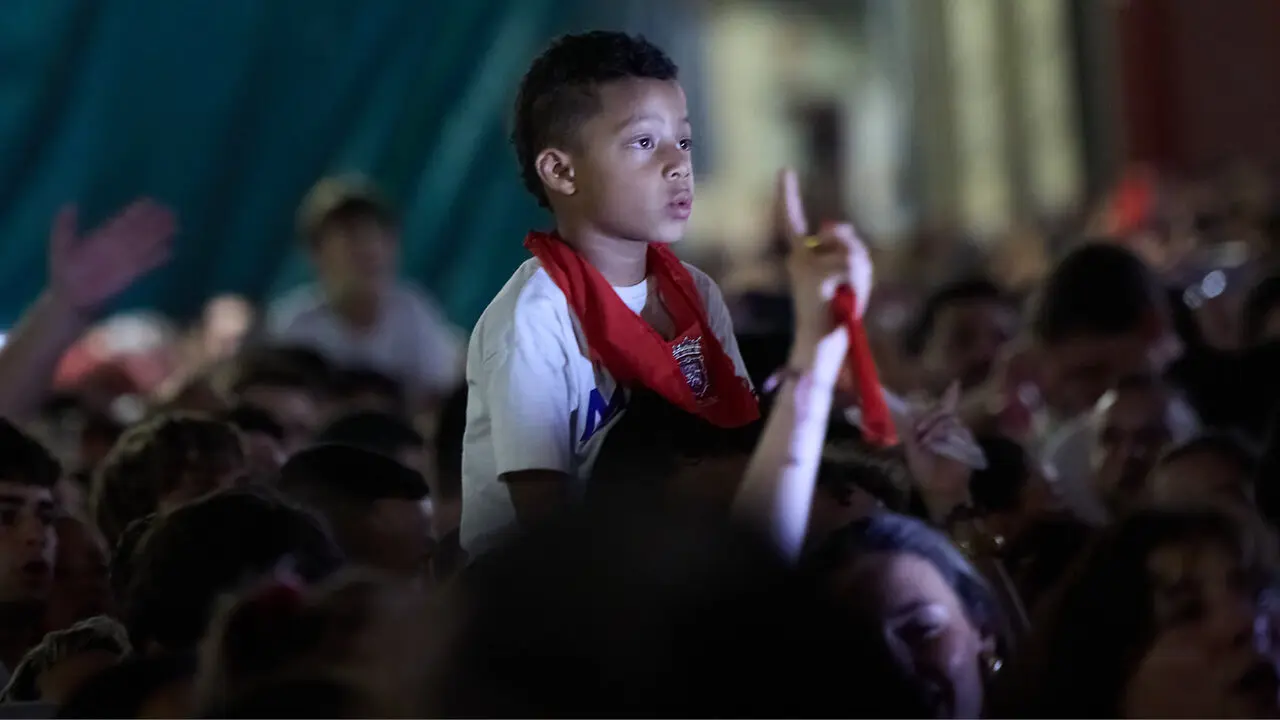 Pobre de m&iacute; en la Plaza del Ayuntamiento de Pamplona con el que finalizan los nueve d&iacute;as de las Fiestas de San Ferm&iacute;n 2026. I&Ntilde;IGO ALZUGARAY