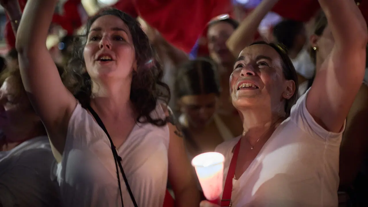Pobre de m&iacute; en la Plaza del Ayuntamiento de Pamplona con el que finalizan los nueve d&iacute;as de las Fiestas de San Ferm&iacute;n 2026. I&Ntilde;IGO ALZUGARAY