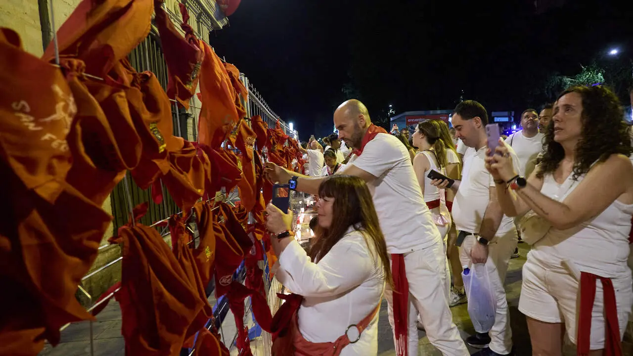 Pobre de m&iacute; en la Plaza del Ayuntamiento de Pamplona con el que finalizan los nueve d&iacute;as de las Fiestas de San Ferm&iacute;n 2026. I&Ntilde;IGO ALZUGARAY