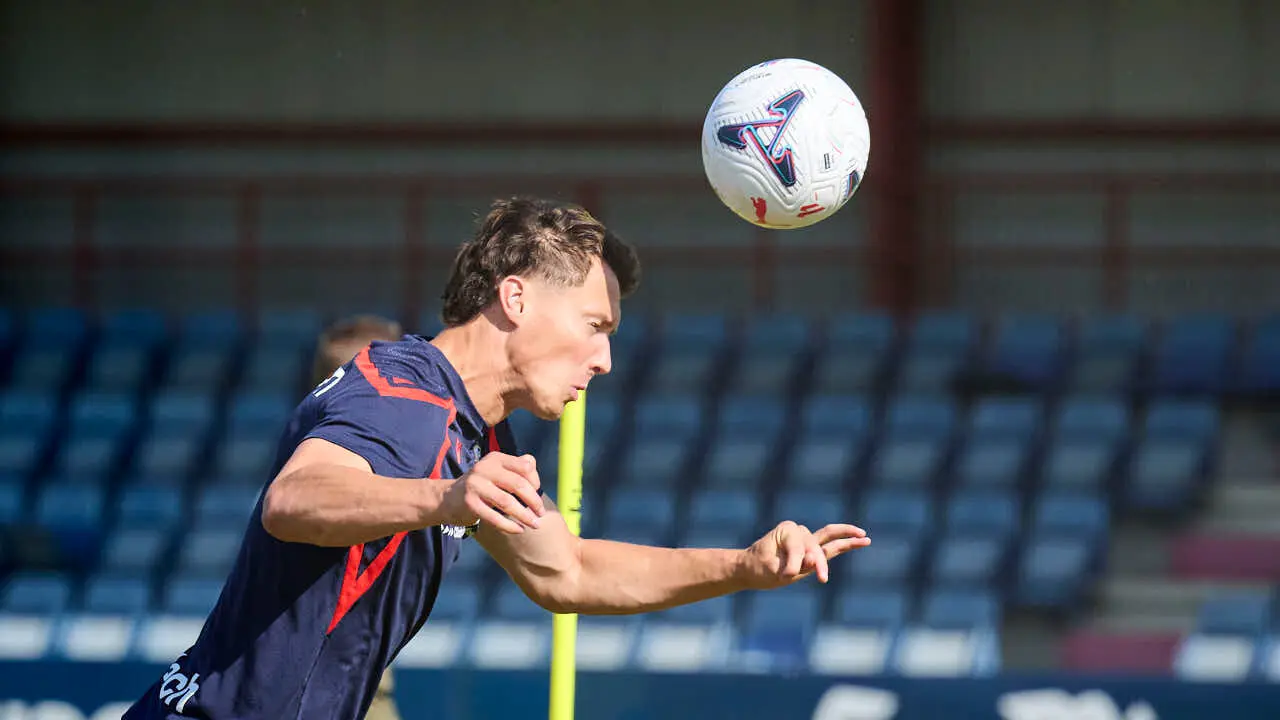 Osasuna se ejercita en las instalaciones de Tajonar durante la pretemporada 2026. PABLO LASAOSA