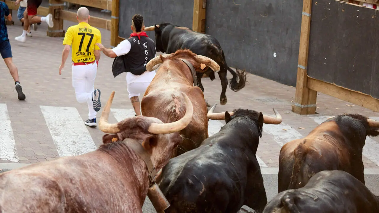 Primer encierro de las Fiestas de Tudela 2026. I&Ntilde;IGO ALZUGARAY