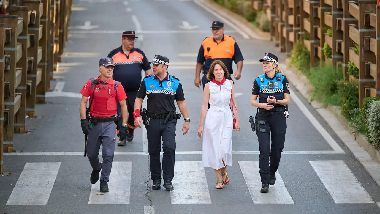 Tercer encierro de fiestas de Tudela 2026 con toros de Ojali&eacute;n. PABLO LASAOSA