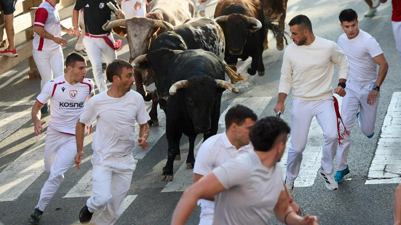 Tercer encierro de las Fiestas de Tudela 2026. I&Ntilde;IGO ALZUGARAY