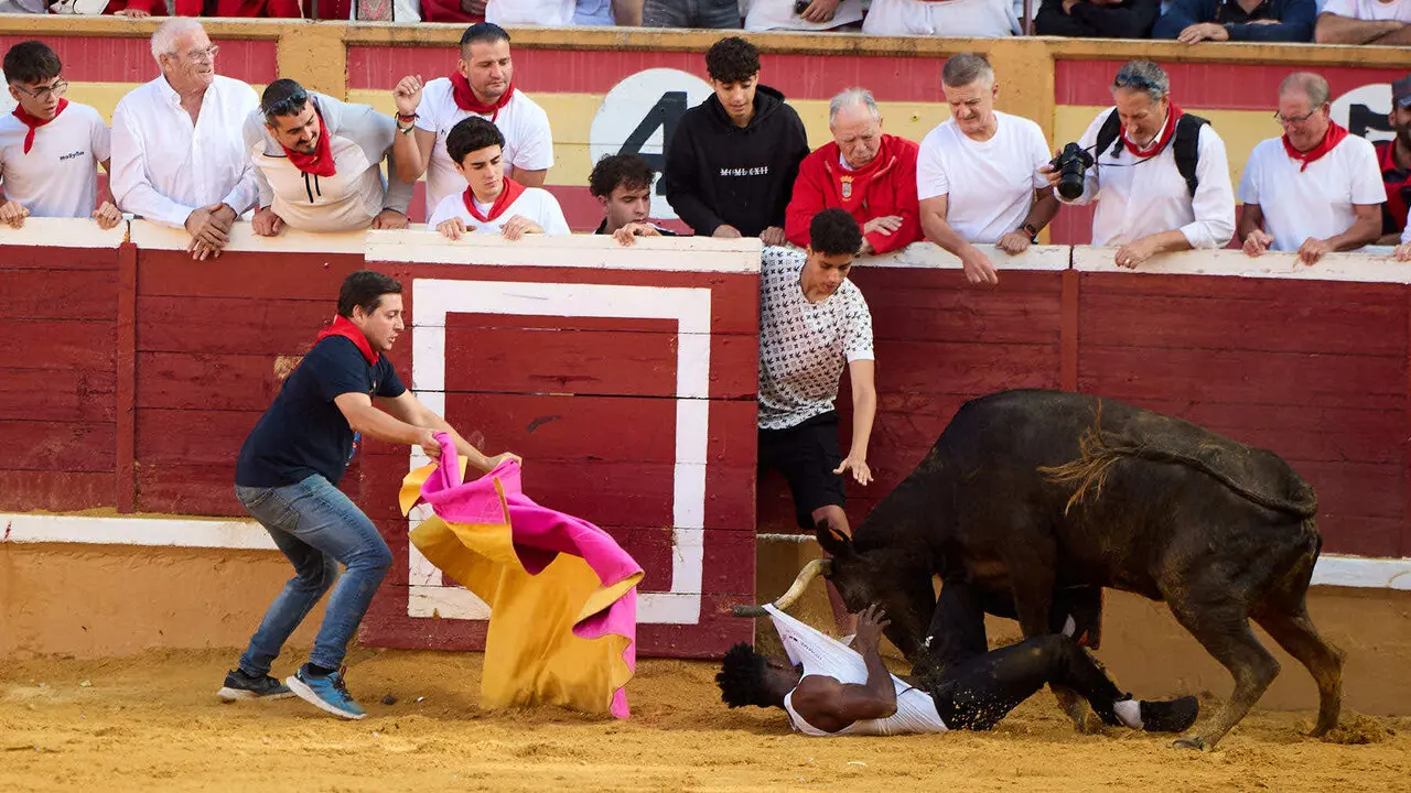 Tercer encierro de las Fiestas de Tudela 2026. I&Ntilde;IGO ALZUGARAY