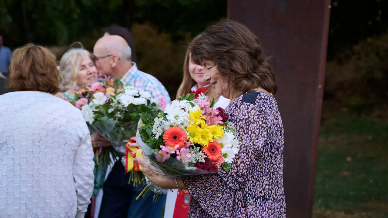 Homenaje organizado por Vecinos de Paz a Francisco Casanova, asesinado por ETA hace 26 a&ntilde;os. PABLO LASAOSA