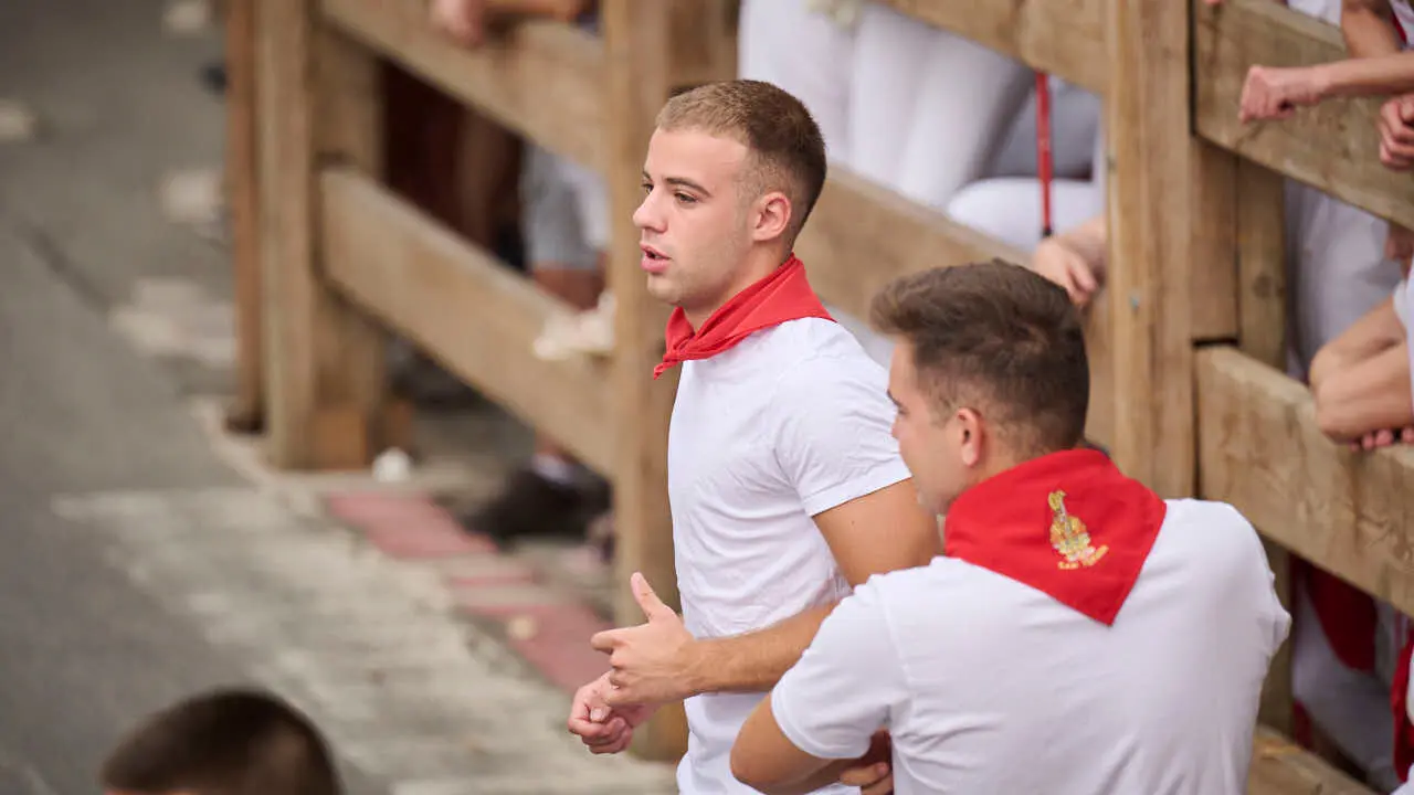 Primer encierro de las fiestas de Tafalla 2026 con toros de Valdell&aacute;n. PABLO LASAOSA