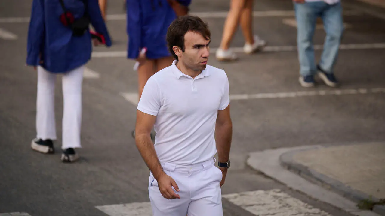 Segundo encierro de Tafalla 2026 con toros de Sobral. PABLO LASAOSA