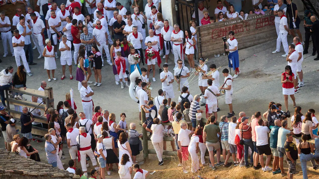 Cuarto encierro del Pil&oacute;n de Falces 2026. I&Ntilde;IGO ALZUGARAY