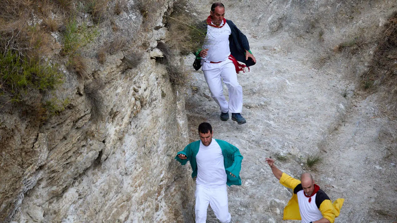 Cuarto encierro del Pil&oacute;n de Falces 2026. I&Ntilde;IGO ALZUGARAY